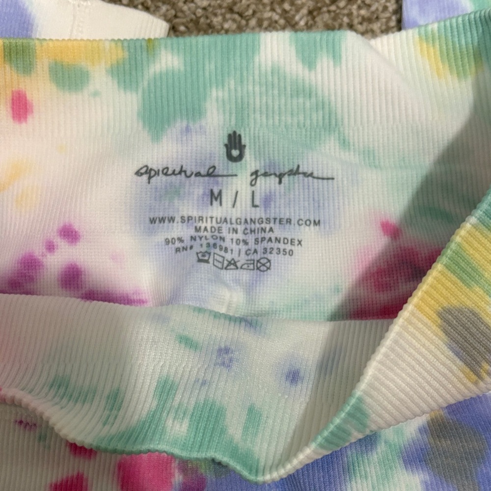 Spiritual Gangster Colorful Tie-Dye Leggings - Picture 3 of 4